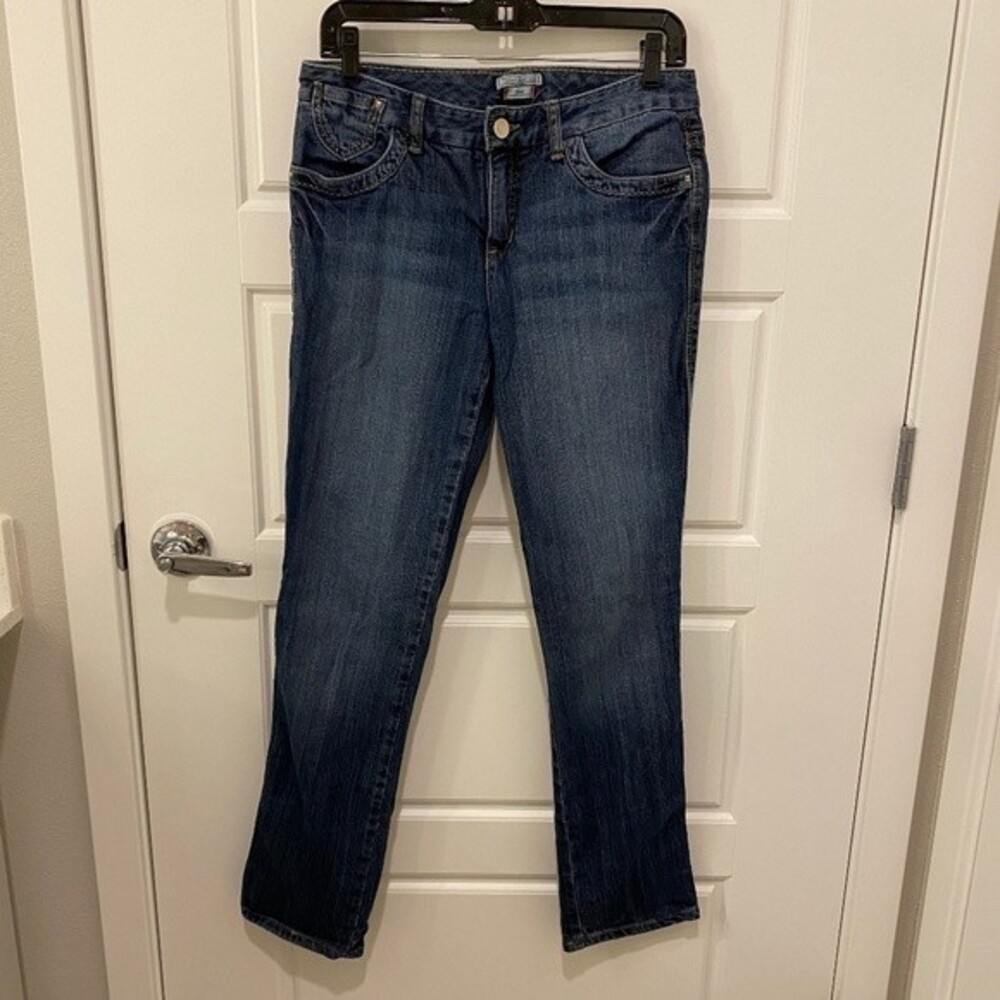 Tommy Hilfiger Spirit Mid Rise Skinny Jeans Dark Blue Washed 5 Pocket Size 8